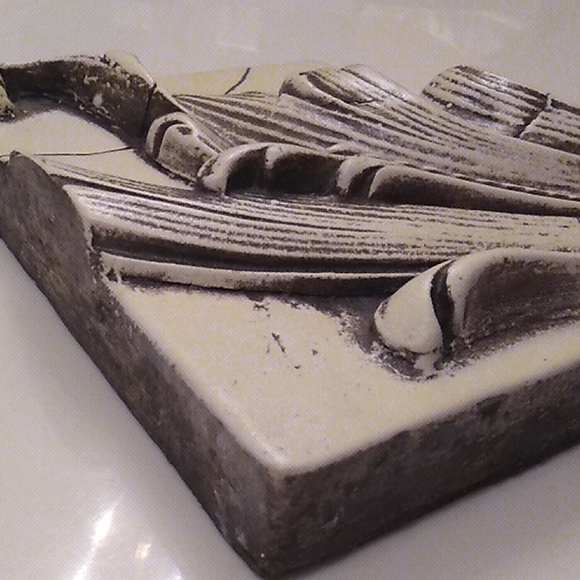 LEAF Bisque, Atlantis Tile like Sid Dickens *Rare & Retired wall art collectible - Picture 3 of 13